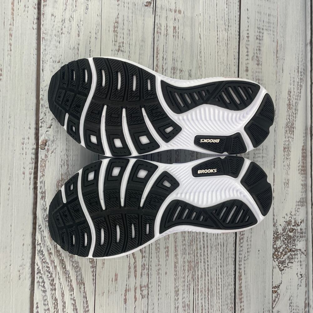 Brooks Ghost 18 Womens Sz 7.5B Running Shoes White Black Rose Gold - Picture 8 of 11